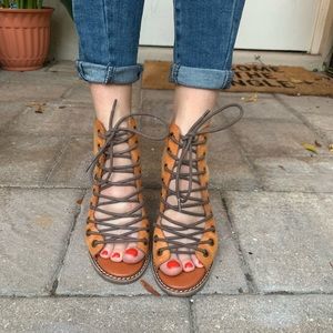 Free People Minimal Lace Up Heel